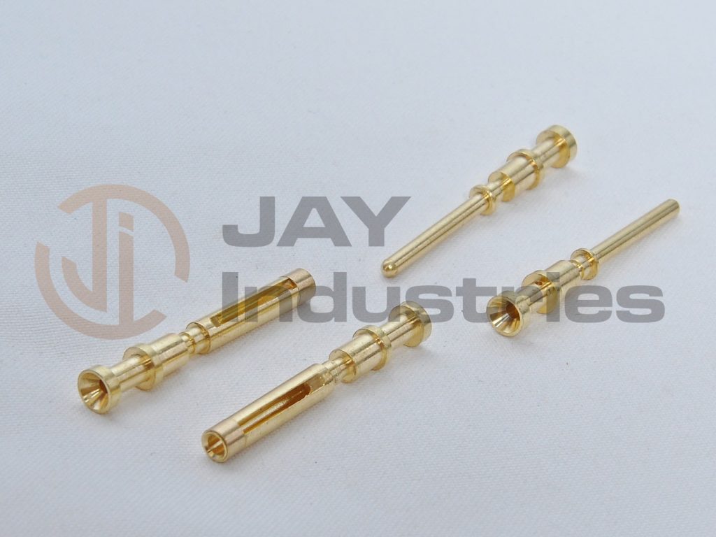 Brass Sloted male-fimale electric pin