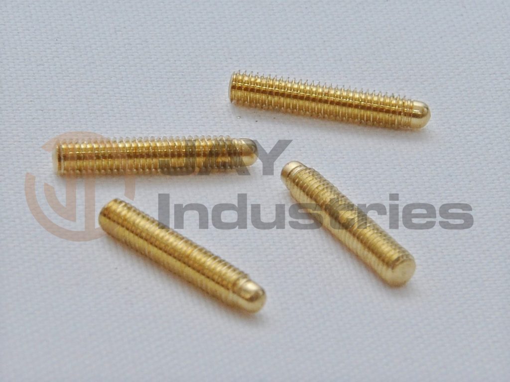 Brass Stud with Full boady Thread and Round tail