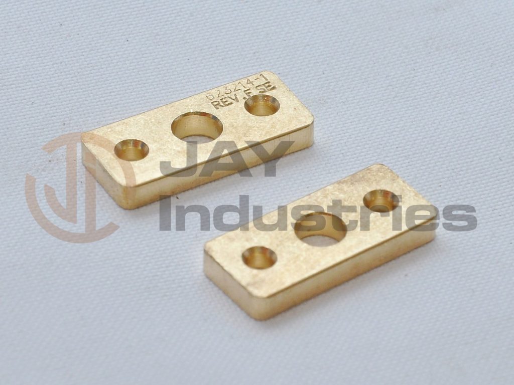 Brass connector strip flat